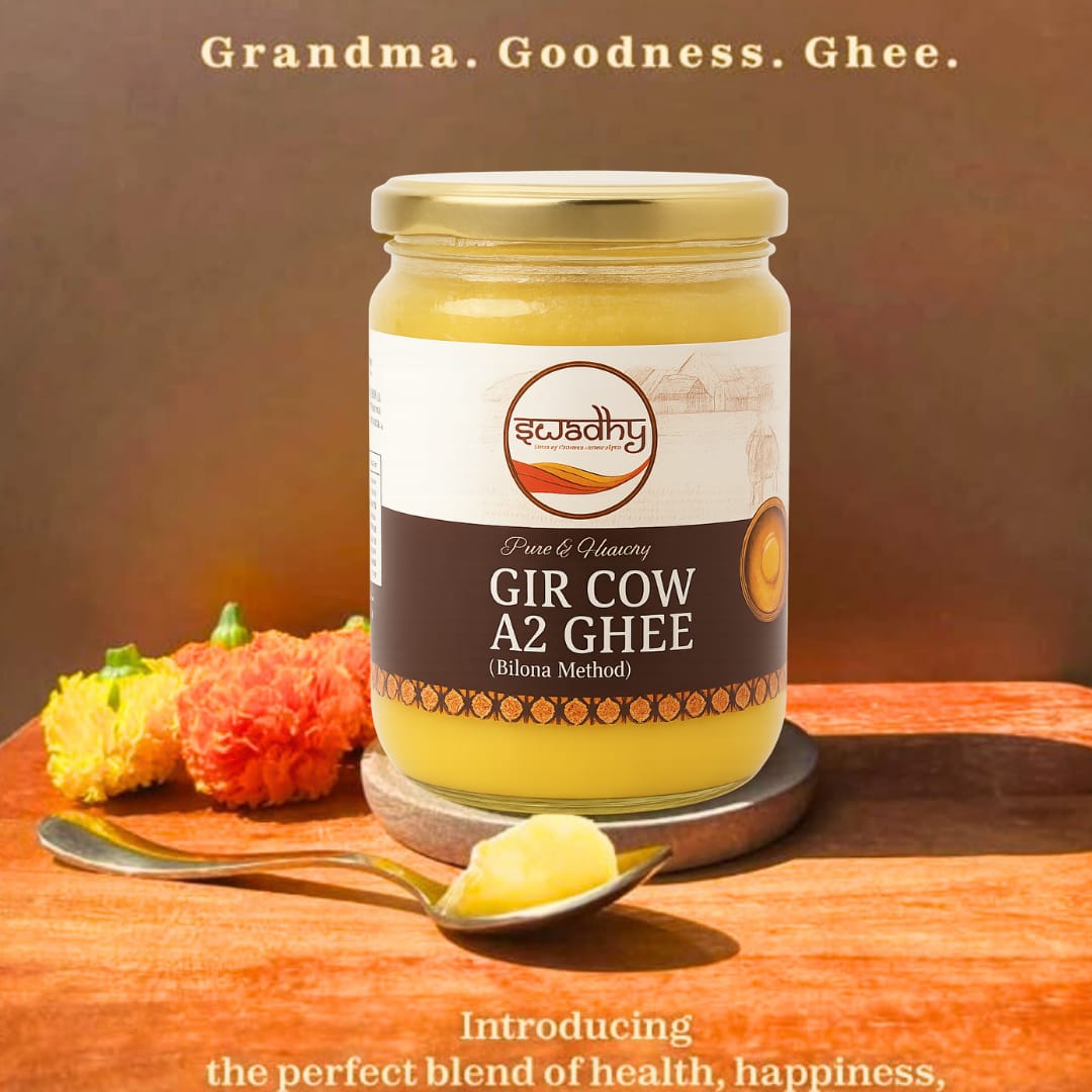 Swadhy Gir Cow A2 Ghee – Authentic Bilona Method 500 ml