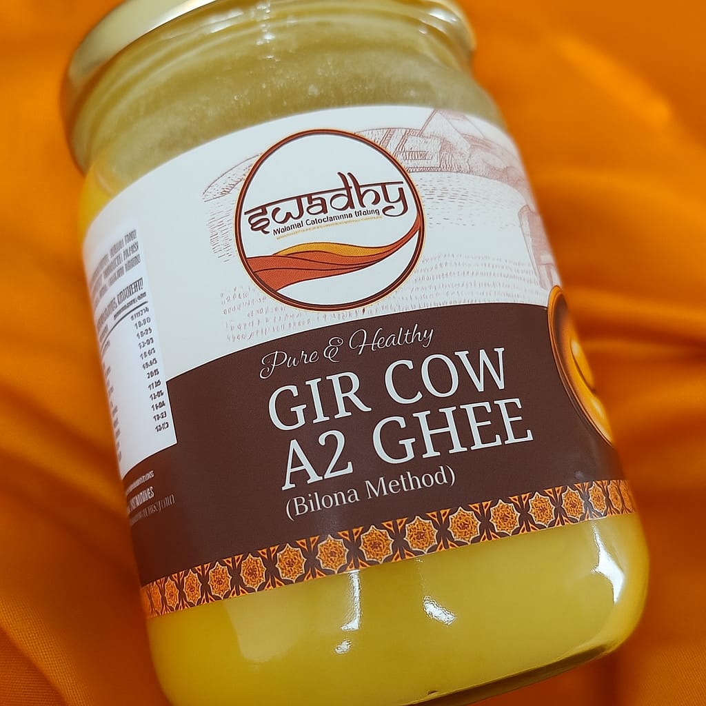 Swadhy Gir Cow A2 Ghee – Authentic Bilona Method 1000 ml